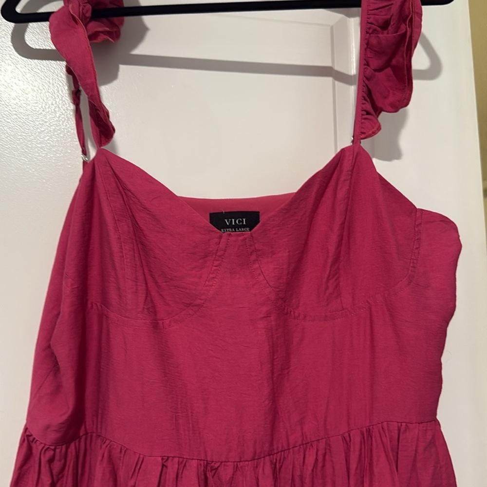 Vici Pink Midi Dress - Picture 3 of 3